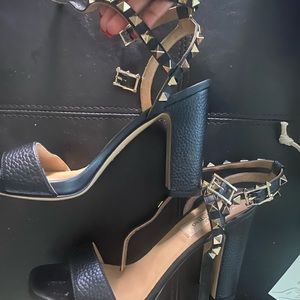 Valentino Chunk Sandal Heel